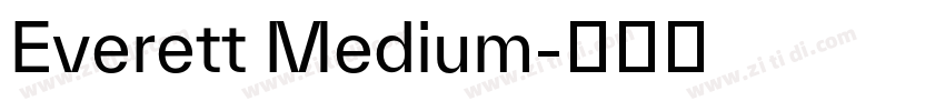 Everett Medium字体转换